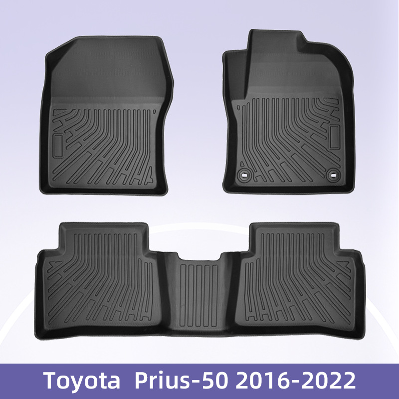 适用于ToyotaPrius 50系混动2016-2022右舵3D全天候材质TPE脚垫
