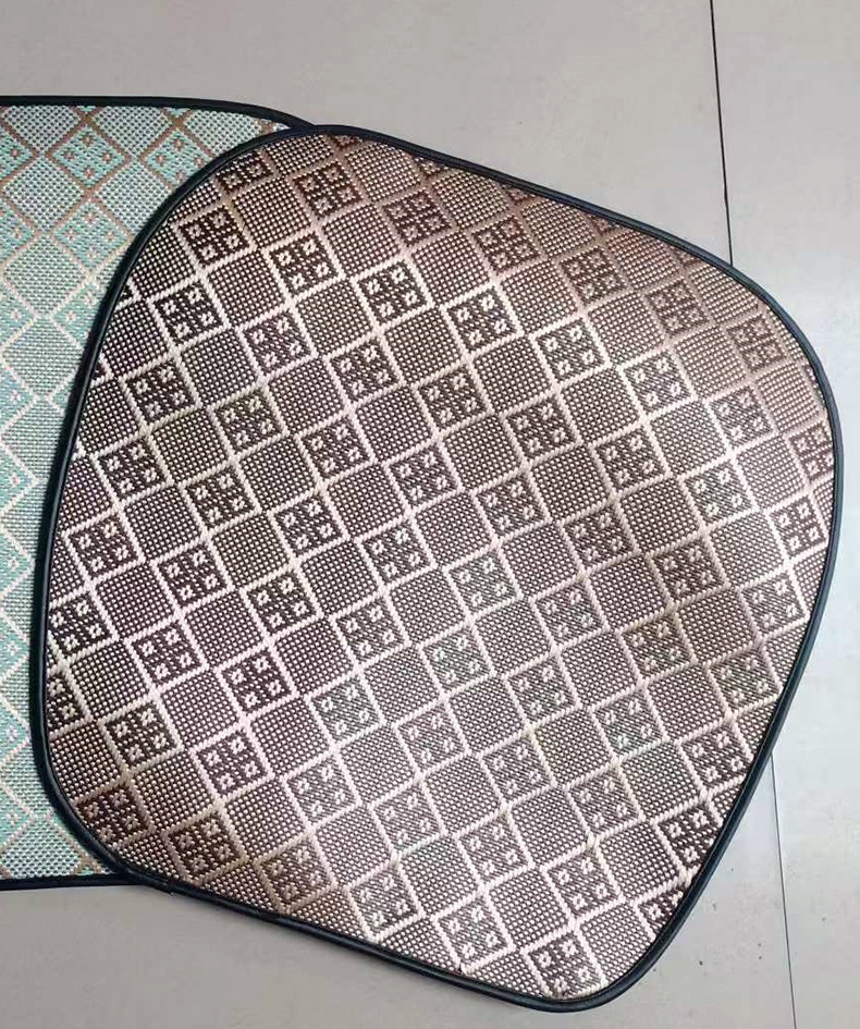 汽车冰丝花色方垫前排座垫 通用座垫