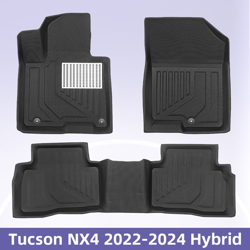 适用于Hyundai Tucson NX4 2022-2024混动3D全天候材质XPE脚垫