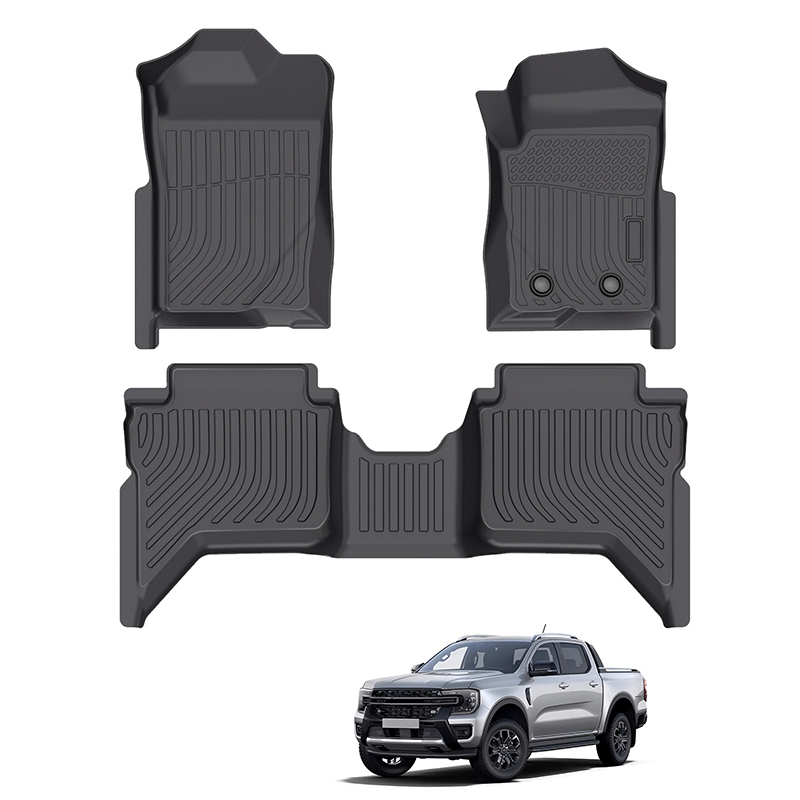 适用于Ford Ranger RHD福特游骑侠右舵定制跨境右驾驶TPE汽车脚垫