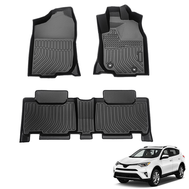 右舵跨境适用于Toyota RAV4 RHD 2013-2018丰田右驾驶TPE脚垫定制