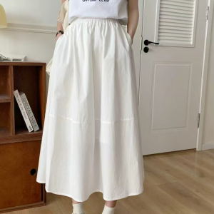 Tight waist slim fit a Short skirt for women in summer,  versatile and cool,  breathable mid length skirt,  quick drying skirt GY25051431	
