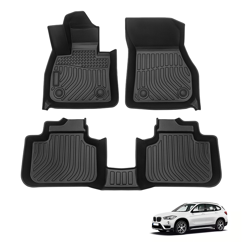北美适用于BMW X1 宝马全天候材质全包围专车专用橡胶TPE汽车脚垫