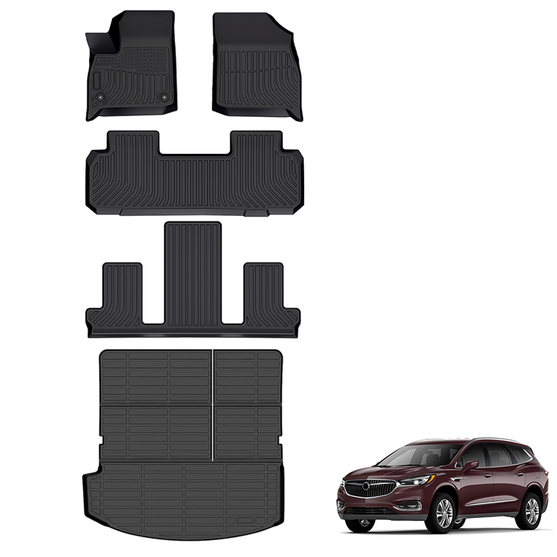 北美适用于Buick Enclave 别克专车专用3D 5D跨境TPE定制汽车脚垫
